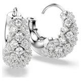 Swarovski Sublima Earrings, White, Rhodium Plated — 5732282 — view 3