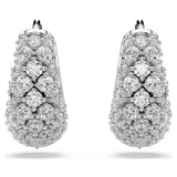 Swarovski Sublima Earrings, White, Rhodium Plated — 5732282 — view 2