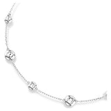 Swarovski Una Angelic Necklace, Round Cut, Double-sided Motifs, White, Rhodium Plated — 5732275 — view 6