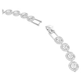 Swarovski Una Angelic Tennis Necklace, Round Cut, Medium, White, Rhodium Plated — 5117703 — view 3